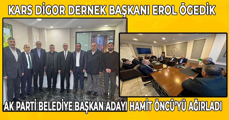 EROL ÖĞEDİK HAMİT ÖNCÜYÜ AĞIRLADI