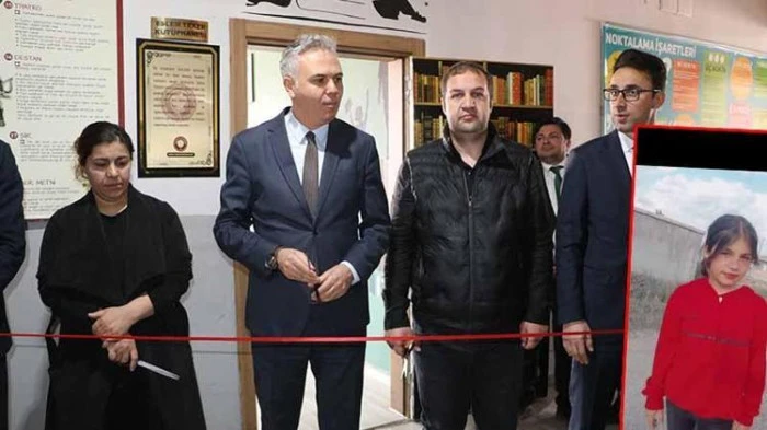Eslem’in adı okul kütüphanesinde ölümsüzleşti
