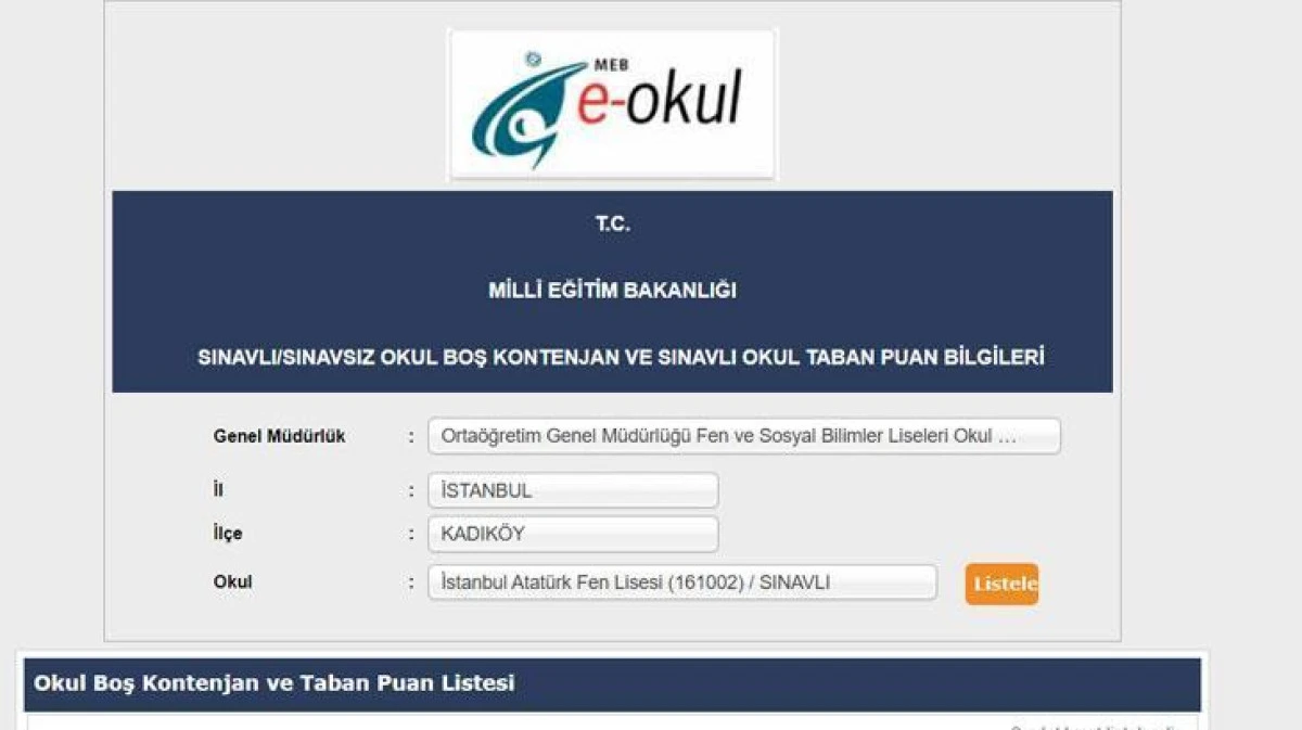 İstanbul-Ankara-İzmir LGS 2025 Lise Taban Puanları ve Başarı Sıralamaları Açıklandı