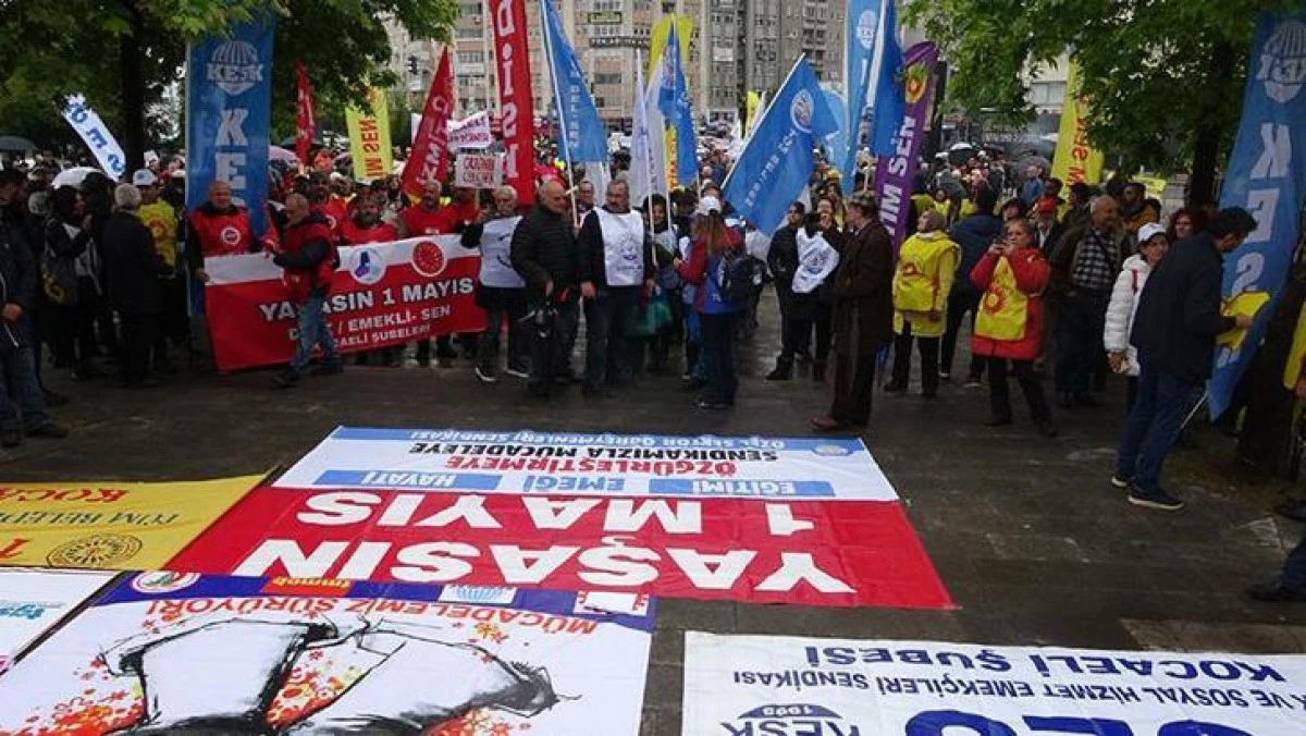 Kocaeli’de coşkulu 1 Mayıs Emek ve Dayanışma Günü yürüyüşü