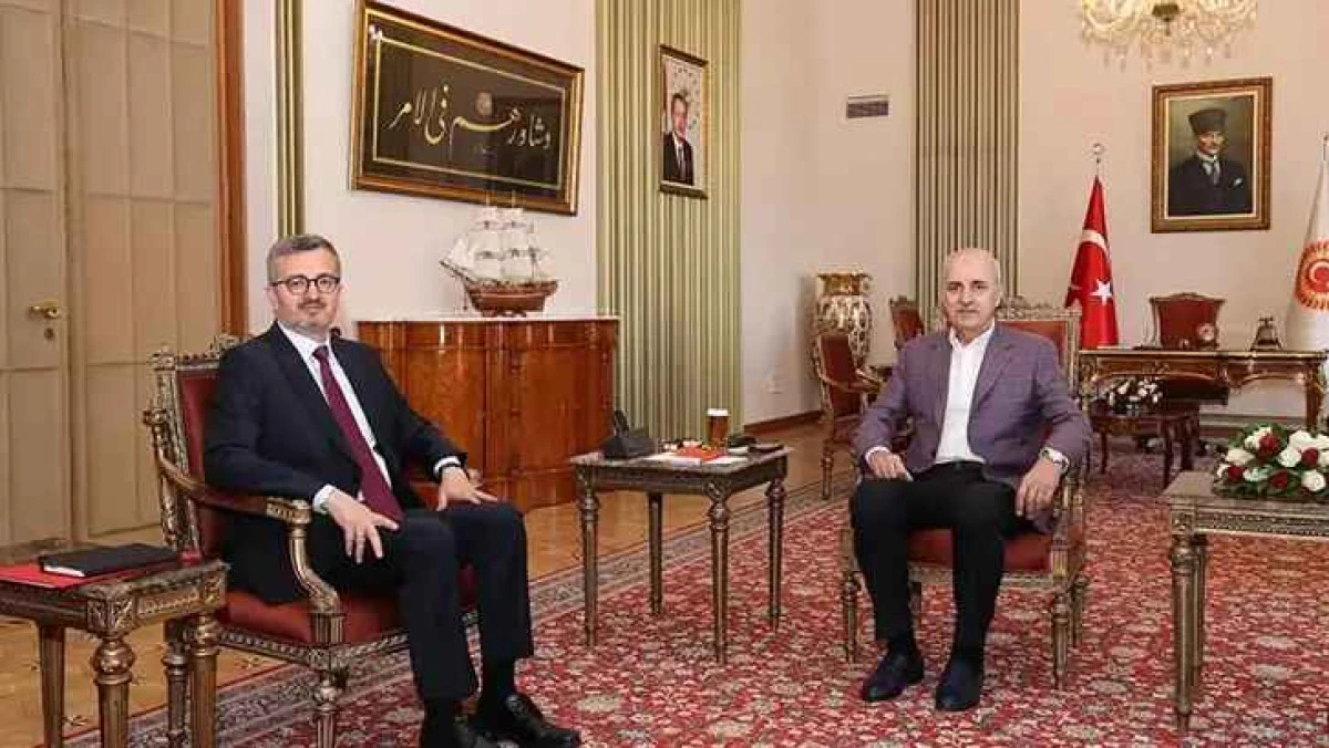 TBMM Başkanı Kurtulmuş, İletişim Başkanı Duran’ı Kabul Etti