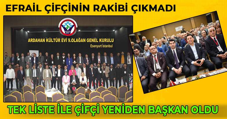 TEK LİSTE İLE ÇİFÇİ YENİDEN BAŞKAN OLDU